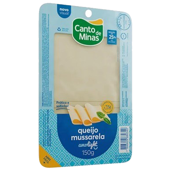 QJ  MUSSARELA LIGHT FAT CANTO DE MINAS 150g