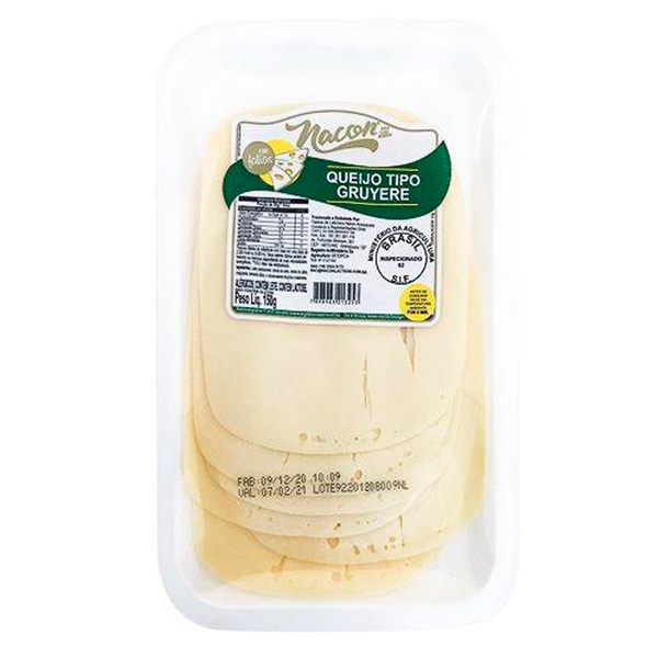 Queijo Gruyere Fracionado NACON 150g