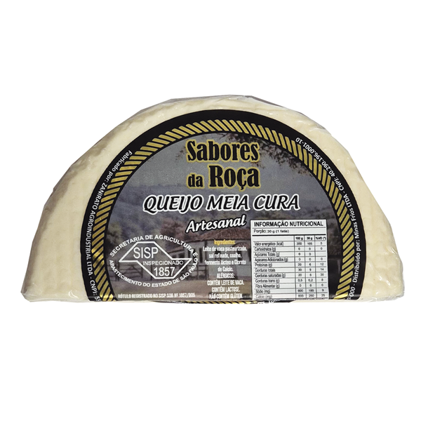 Queijo Meia Cura Artesanal SABORES DA ROÇA kg