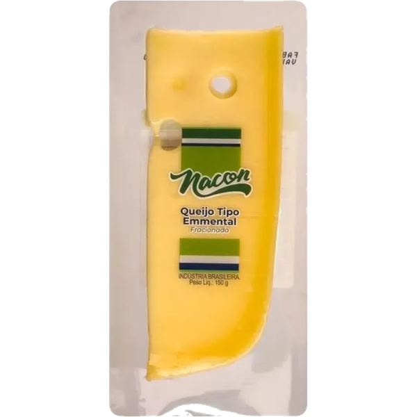 QUEIJO TIPO EMMENTAL NACON FRACIONADO 150g
