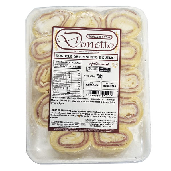 Rondele De Presunto E Queijo DONETTO 700G