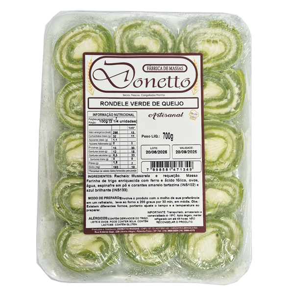Rondele De Queijo Verde  DONETTO 700G