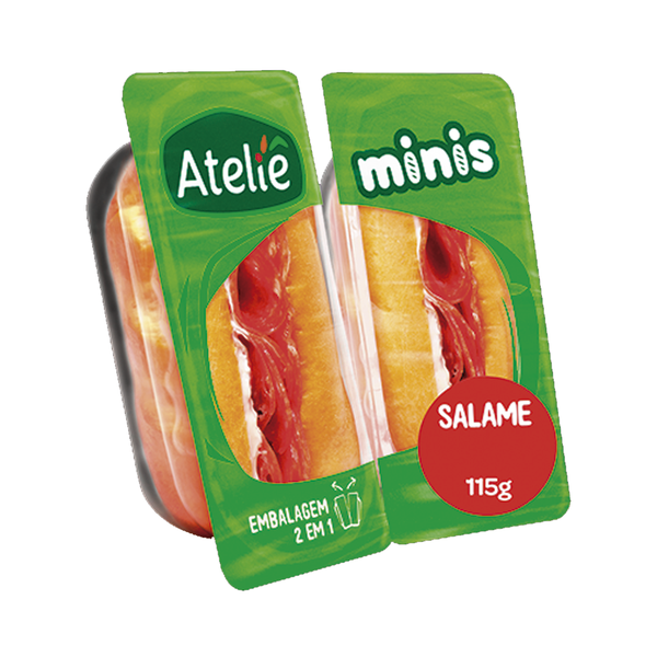 Sanduíche Salame Mini ATELIÊ 110g