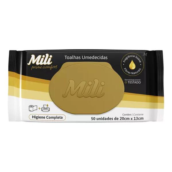 Toalha Umed. 20X33cm - Mili Prime Comf C/50un