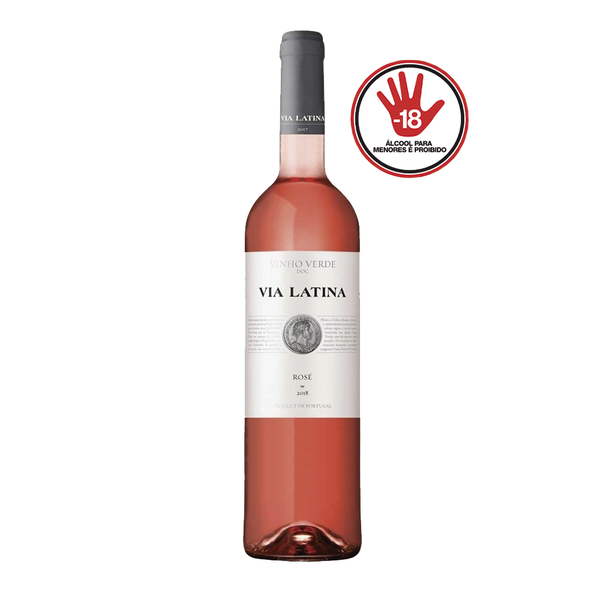 Vinho Português Verde Rosé VIA LATINA 750ML