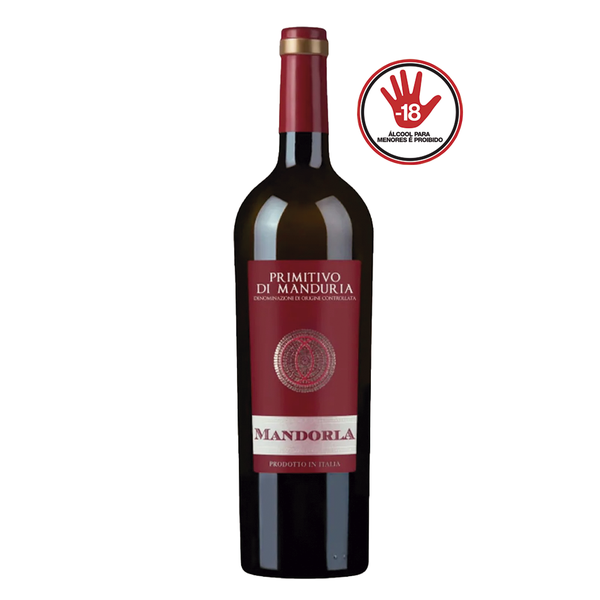 Vinho Tinto Italiano Primitivo MANDORLA 750ml