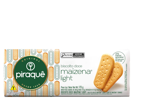 BISCOITO PIRAQUE MAIZENA LIGHT 175G