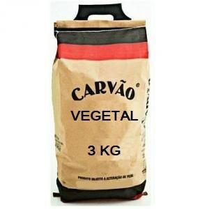 CARVAO VEGETAL PACOTE DE 3KG