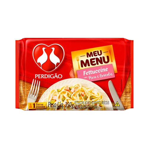 MEU MENU FETTUCCINI C/PERU E BROCOLIS 350G