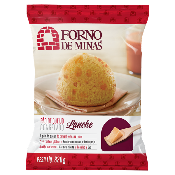 PAO DE QUEIJO CRU FORNO DE MINAS 820G