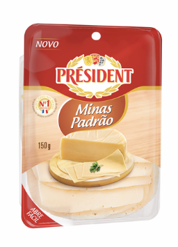 QUEIJO MINAS PADRAO FATIADO PRESIDENT 150G
