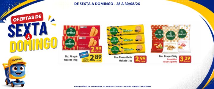 app sexta a dom - biscoitos