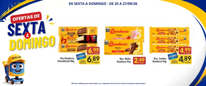 app sexta a domingo - biscoitos