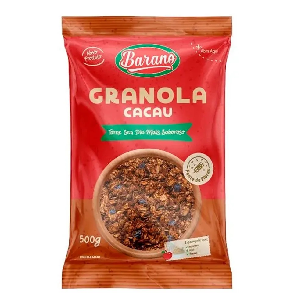 GRANOLA CACAU  BARANO 500 G