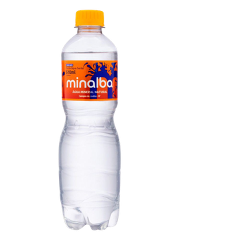 AGUA MINERAL MINALBA GELADA 510ML C/ GAS