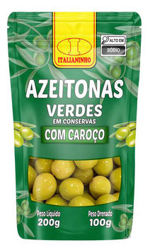 AZEITONA ITALIANINHO COM CAROCO 100G