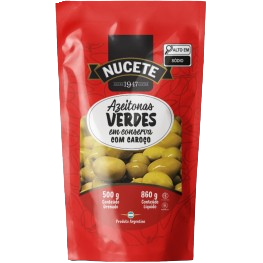 AZEITONA NUCETE VERDE C CAROÇO 500G SACHE