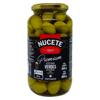 AZEITONA NUCETE VERDE C CAROCO 500G