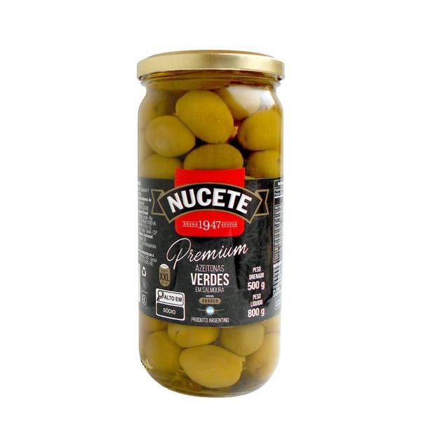 AZEITONA NUCETE VERDE C CAROÇO 500G SACHE