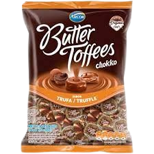 BALA ARCOR BUTTER TOFFEES CACAU 53% TRUFA 90G
