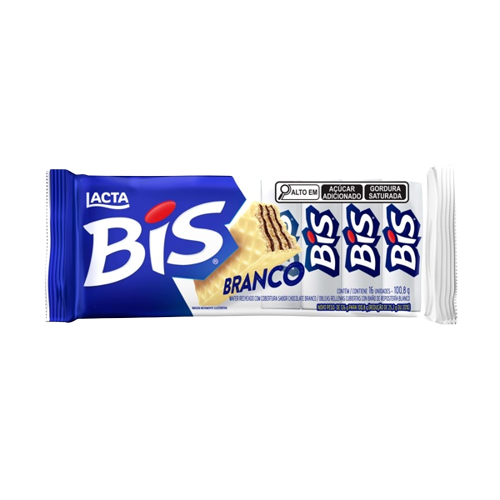 BIS LACTA CHOCOLATE BRANCO 100,8G