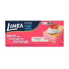 BISC LINEA WAFER MERENGUE DE MORANGO 90G