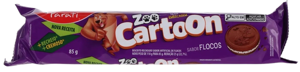 BISC RECH ZOO CARTOON 85G FLOCOS