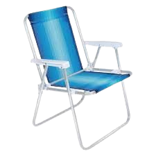 CADEIRA DE PRAIA ALTA MOR ALUMINIO UND