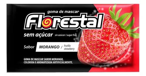 CHICLE LAMINADO FLORESTAL MORANGO 8,5