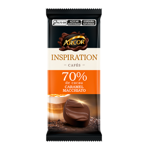 CHOC ARCOR INSPIRATION 80G CARAMEL MACCHIATO
