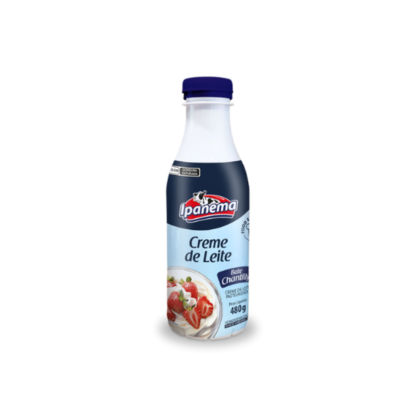 CREME DE LEITE PASTEURIZADO IPANEMA 480G GARRAFA