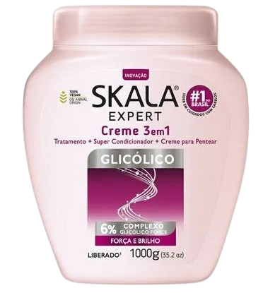 CREME PARA PENTEAR SKALA 1KG GLICOLICO 3 em 1