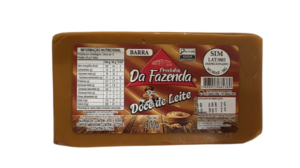 DOCE DE LEITE PRODUTOS DA FAZENDA 500G