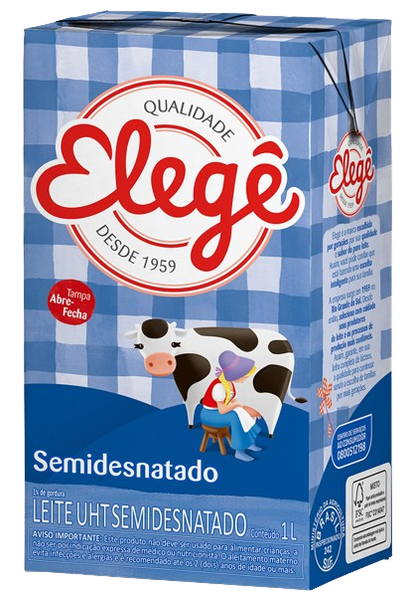 LEITE SEMI DESNATADO ELEGÊ 1L