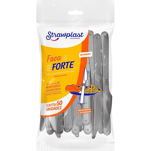 FACA REFORCADA STRAWPLAST C/50UN