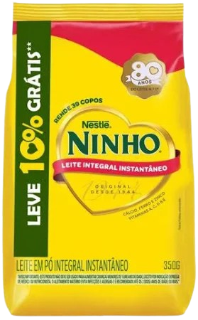 LEITE EM PO NINHO INTEGRAL INST 10% SACHE 350G