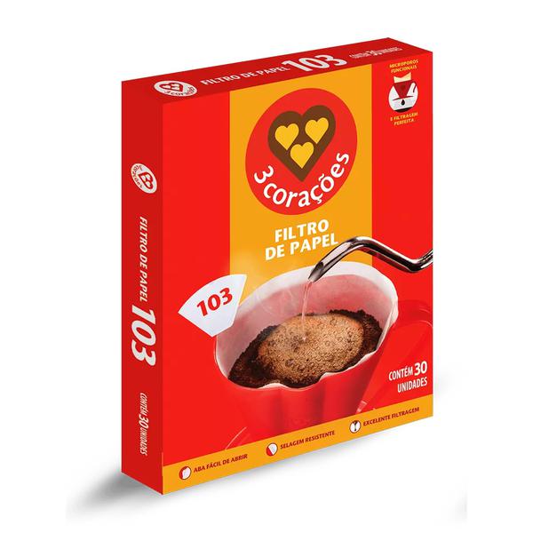 FILTRO DE PAPEL 3 CORAÇÕES Nº 103