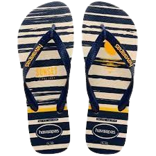 HAVAIANAS TOP NAUTICAL BEGE PALHA/MARINHO 37/38