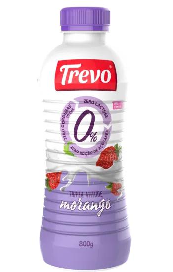 IOGURTE TREVO ZERO LACTOSE MORANGO 800G