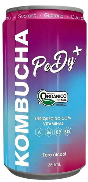 KOMBUCHA PEDY+ ZERO ALCOOL 260ML GUARANA