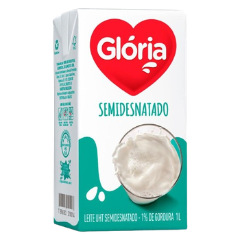 LEITE GLORIA SEMIDESNATADO 1L