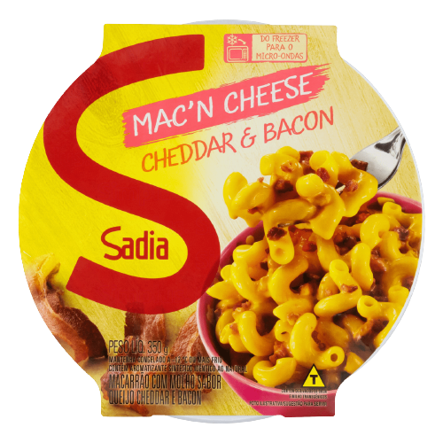 MAC N CHEESE SADIA 350G CHEDDAR E BACON