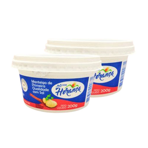 MANTEIGA DOCE HERANCA POTE 500G COM SAL