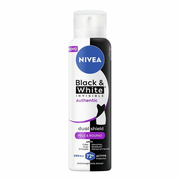 NIVEA DESOD AERO BL&WHT AUTHENTIC FEM 200ML