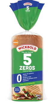 PAO DE FORMA WICKBOLD 400G 5 ZEROS FONTE DE FIBRAS