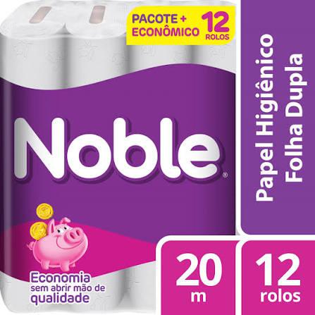 PAPEL HIGIENICO NOBLE 20 M 12 UND