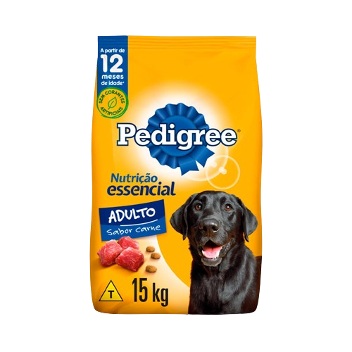 RAÇÃO PEDIGREE NUTRIÇÃO ESSENCIAL 15KG SABOR CARNE