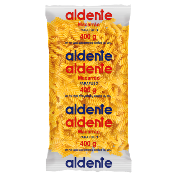 PIRAQUE MASSA ALDENTE PARAFUSO 400G