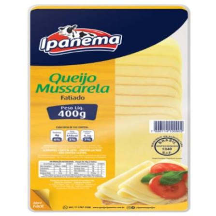 QUEIJO MUSSARELA FATIADO IPANEMA 400G