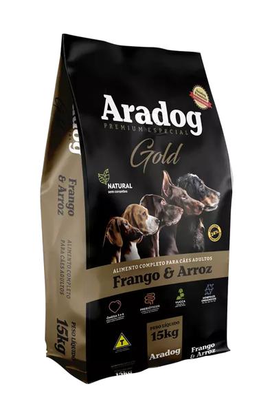 RAÇÃO ARADOG ADULTO GOLD 15KG